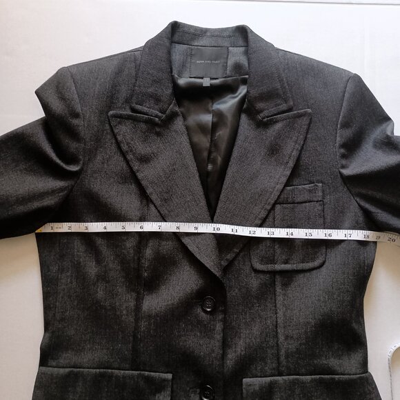 Bern and Mort Women’s 98% Wool Blend Gray Blazer Coat Size 10 - Picture 11 of 14